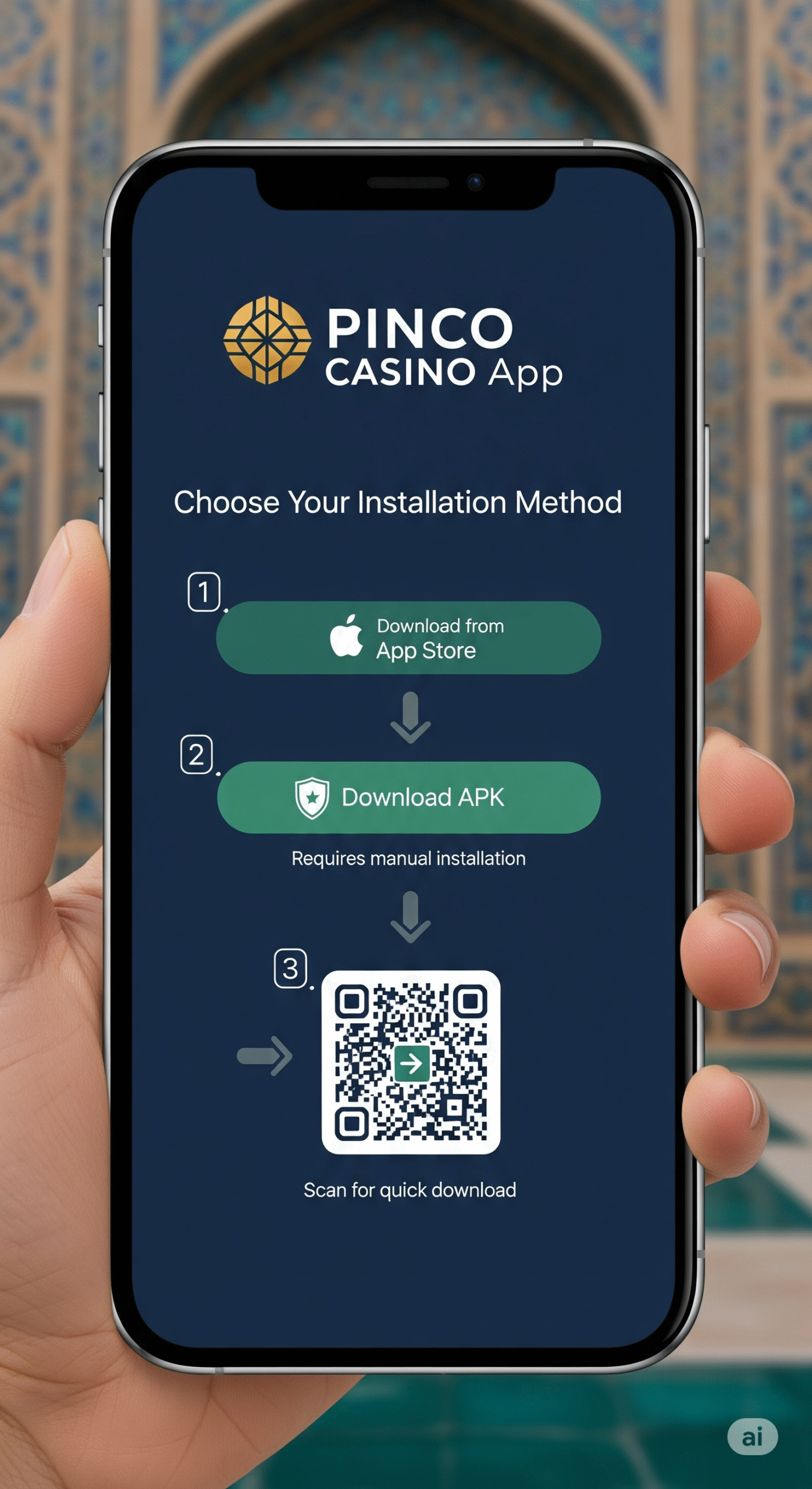 Способы установки пинко приложение