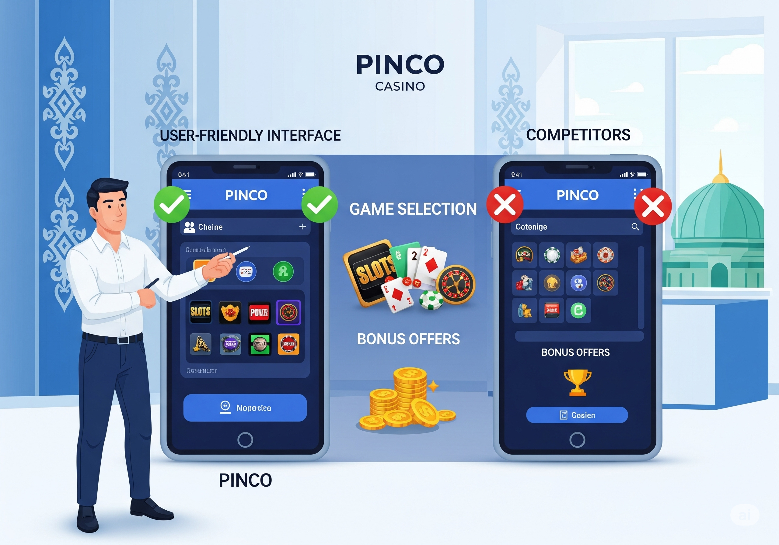 Сравнение пинко приложение с конкурентами