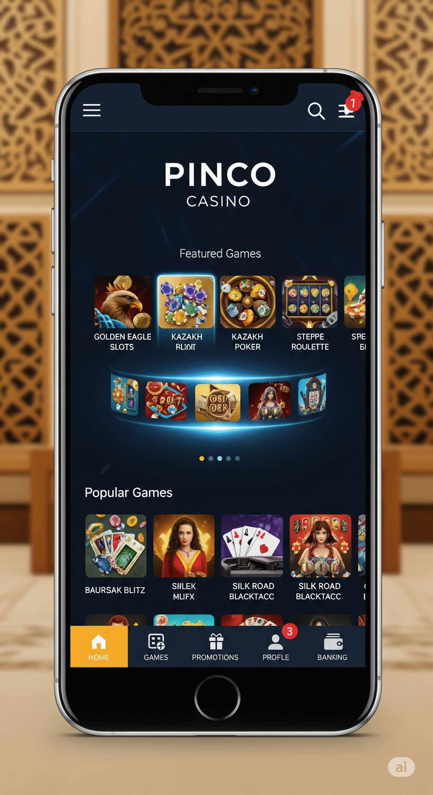 Pinco мобильная версия для Казахстана