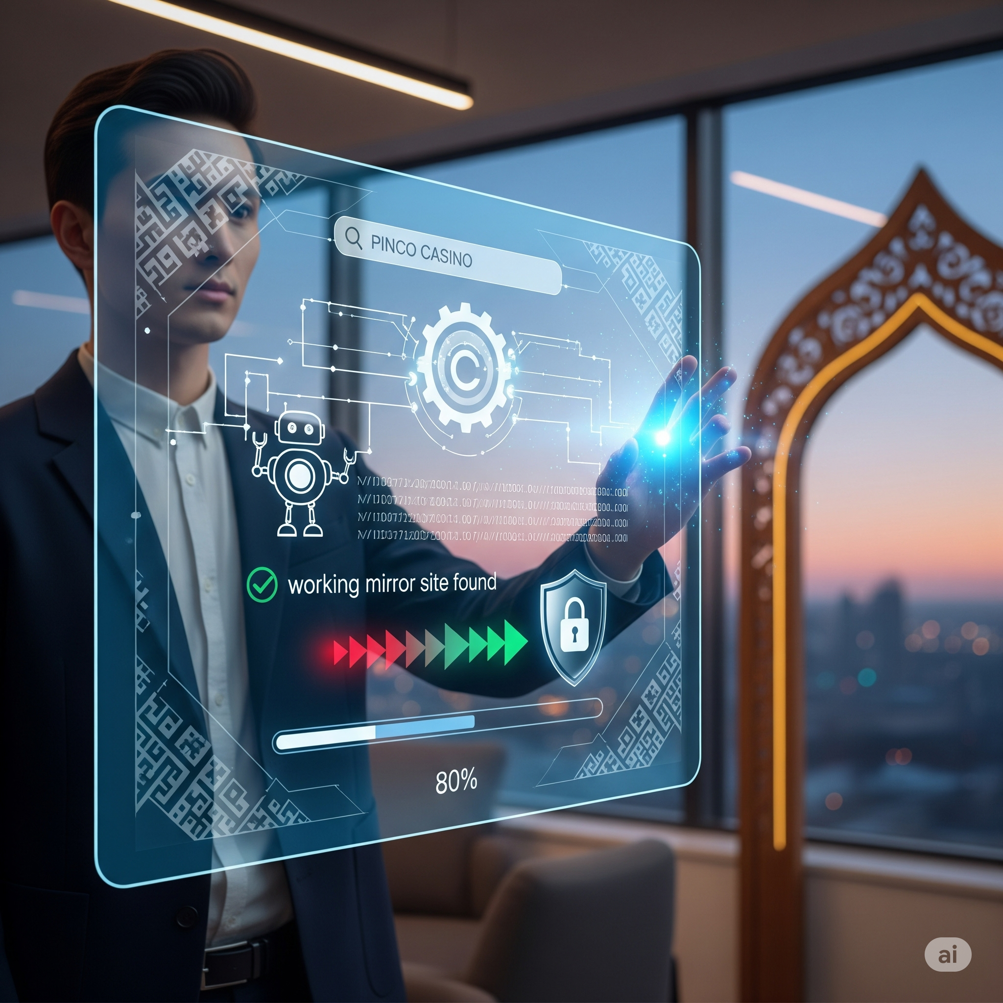 Автоматизация доступа к Pinco зеркало